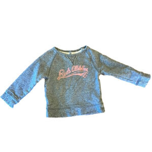 Roots kids size 2T sweater in grey and pink